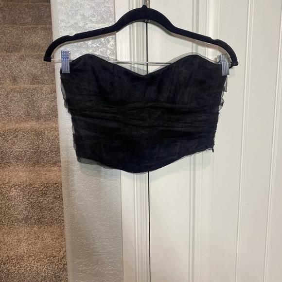 Zara Corset Top tulle black - Picture 4 of 7